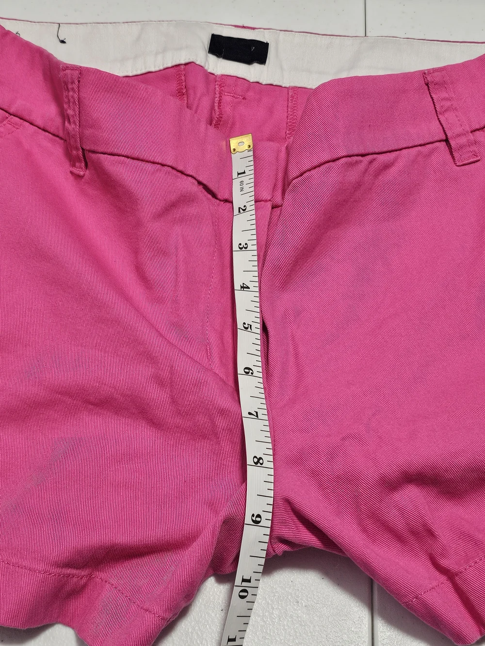 J. Crew Bright Barbie Pink High-Waist Cotton Shorts Size 12